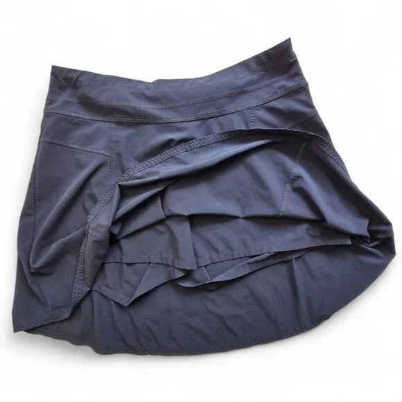 Athleta All Day Skort 12 Navy Blue Athletic Skirt Shorts Travel Athleisure Beach - Picture 3 of 11